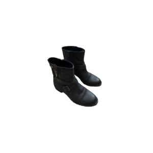 Lord & Taylor Black Leather Booties - Women’s Size 7.5